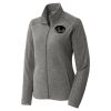 Women's Heather Microfleece Full Zip Jacket Thumbnail