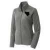 Women's Heather Microfleece Full Zip Jacket Thumbnail