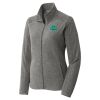Women's Heather Microfleece Full Zip Jacket Thumbnail