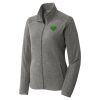 Women's Heather Microfleece Full Zip Jacket Thumbnail