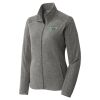 Women's Heather Microfleece Full Zip Jacket Thumbnail