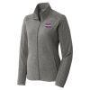 Women's Heather Microfleece Full Zip Jacket Thumbnail