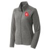 Women's Heather Microfleece Full Zip Jacket Thumbnail