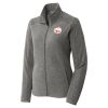 Women's Heather Microfleece Full Zip Jacket Thumbnail