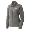 Women's Heather Microfleece Full Zip Jacket Thumbnail