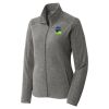 Women's Heather Microfleece Full Zip Jacket Thumbnail