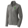 Women's Heather Microfleece Full Zip Jacket Thumbnail