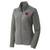 Women's Heather Microfleece Full Zip Jacket Thumbnail