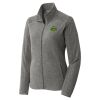 Women's Heather Microfleece Full Zip Jacket Thumbnail