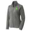 Women's Heather Microfleece Full Zip Jacket Thumbnail