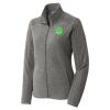 Women's Heather Microfleece Full Zip Jacket Thumbnail