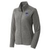 Women's Heather Microfleece Full Zip Jacket Thumbnail