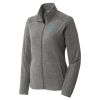 Women's Heather Microfleece Full Zip Jacket Thumbnail