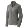 Women's Heather Microfleece Full Zip Jacket Thumbnail