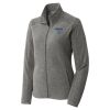 Women's Heather Microfleece Full Zip Jacket Thumbnail