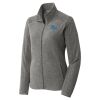 Women's Heather Microfleece Full Zip Jacket Thumbnail