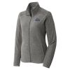 Women's Heather Microfleece Full Zip Jacket Thumbnail