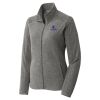 Women's Heather Microfleece Full Zip Jacket Thumbnail